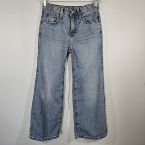 Old Navy Girls High Rise Baggy Wide Leg Jeans Size 10 Denim Pants